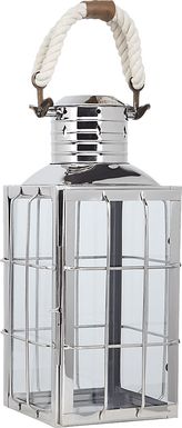 Admiral Cove Silver Large Indoor/Outdoor Lantern