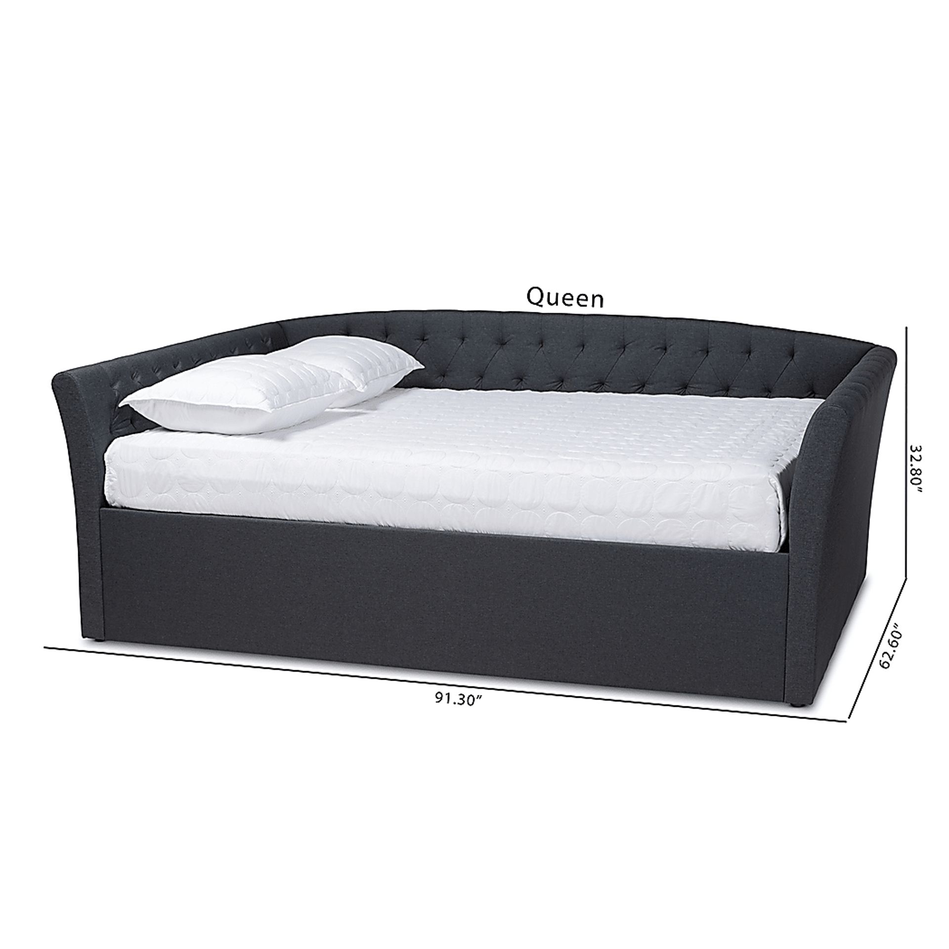 Admiral Lane Dark Gray Daybed - Image 8