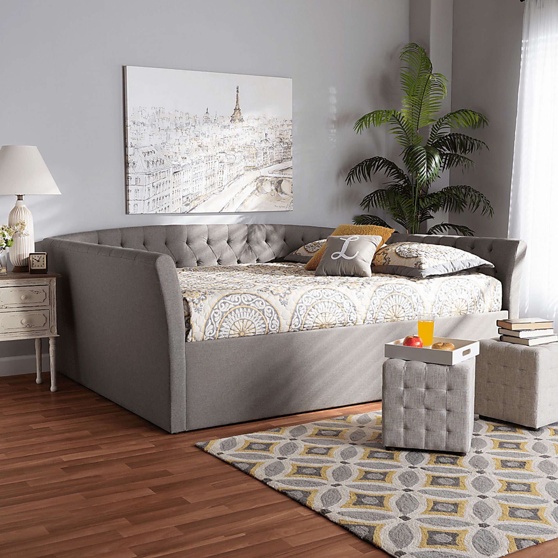 Admiral Lane Light Gray Daybed - Image 5