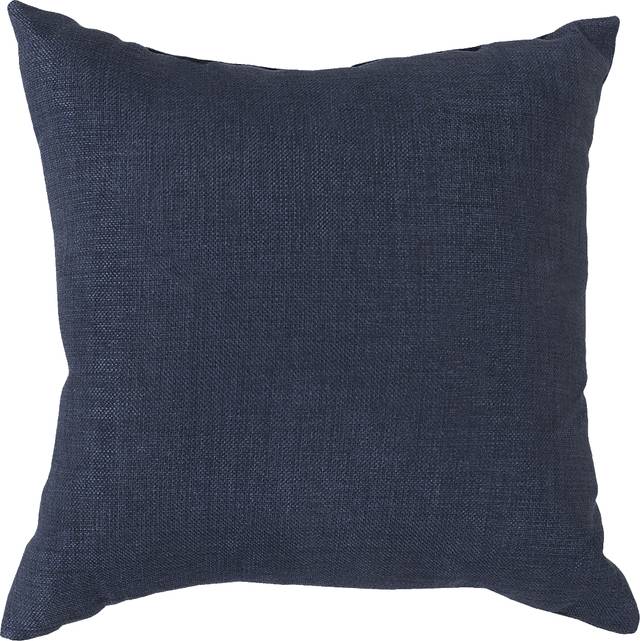Adney Navy Indoor/Outdoor Accent Pillow - Thumbnail - Image 1