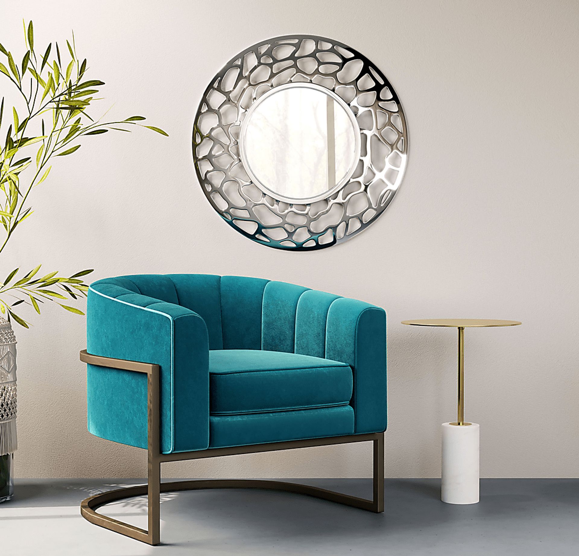 Adnot Silver Mirror - Image 3