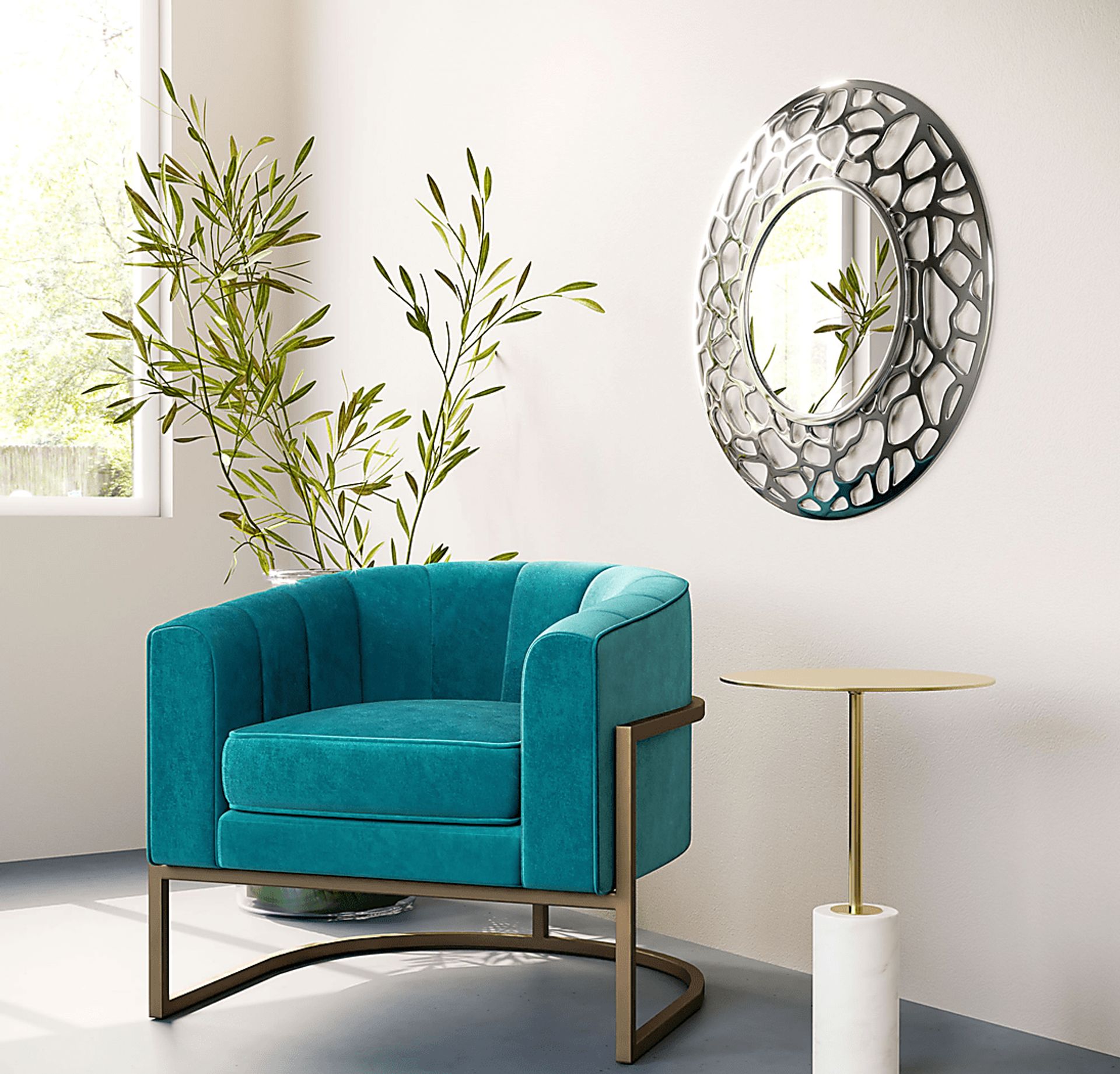 Adnot Silver Mirror - Image 4