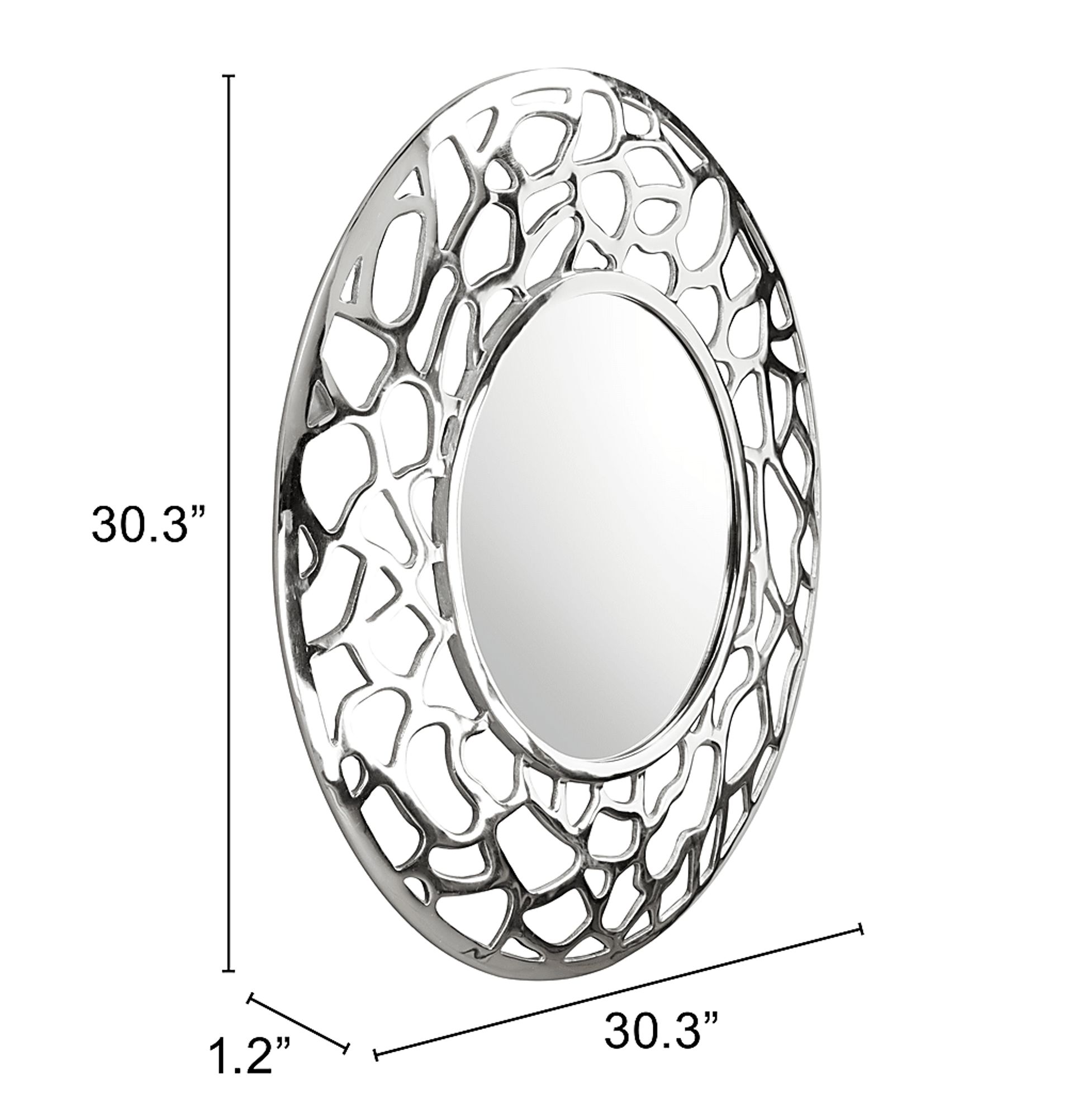 Adnot Silver Mirror - Image 5