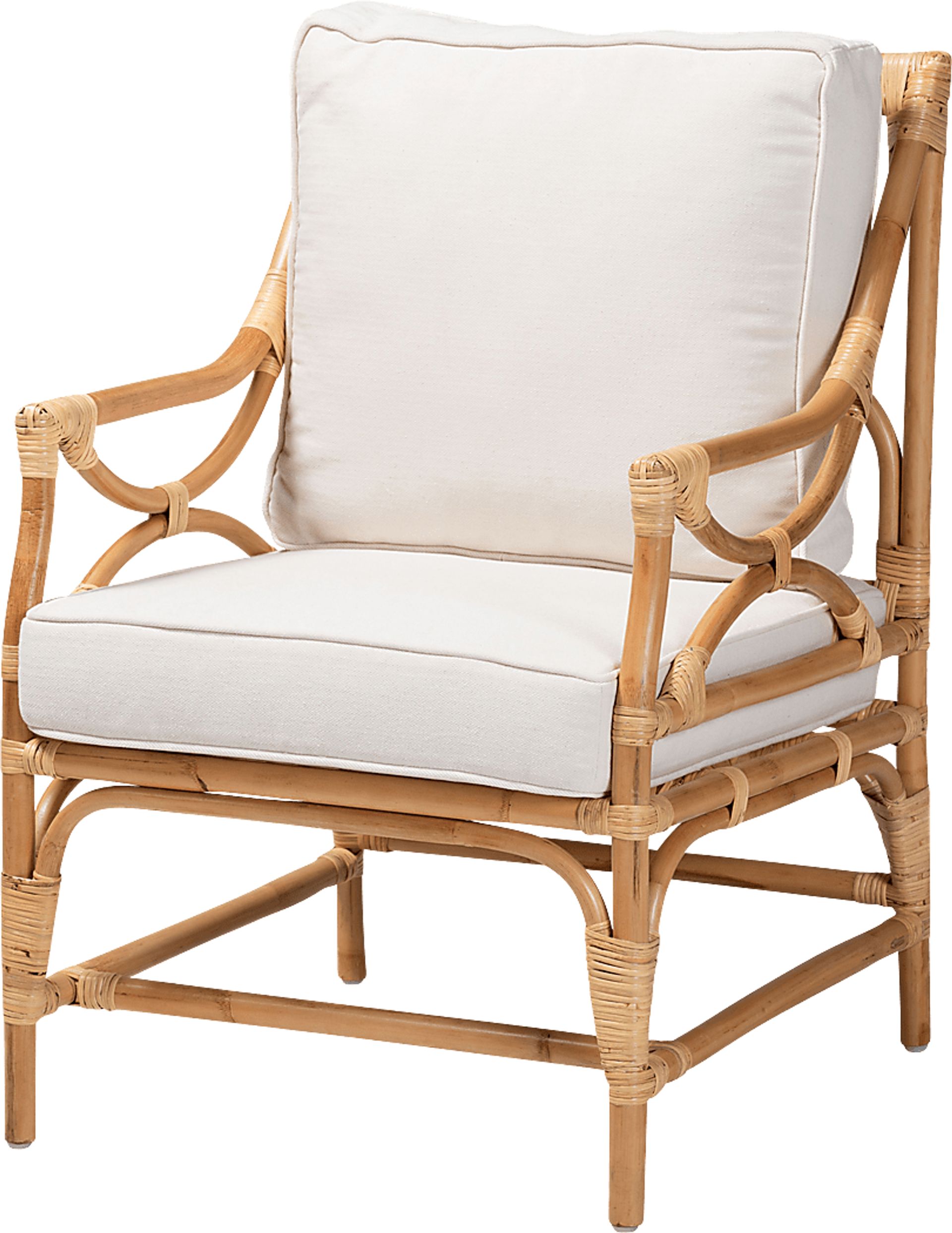 Adonan Natural Arm Chair - Image 1
