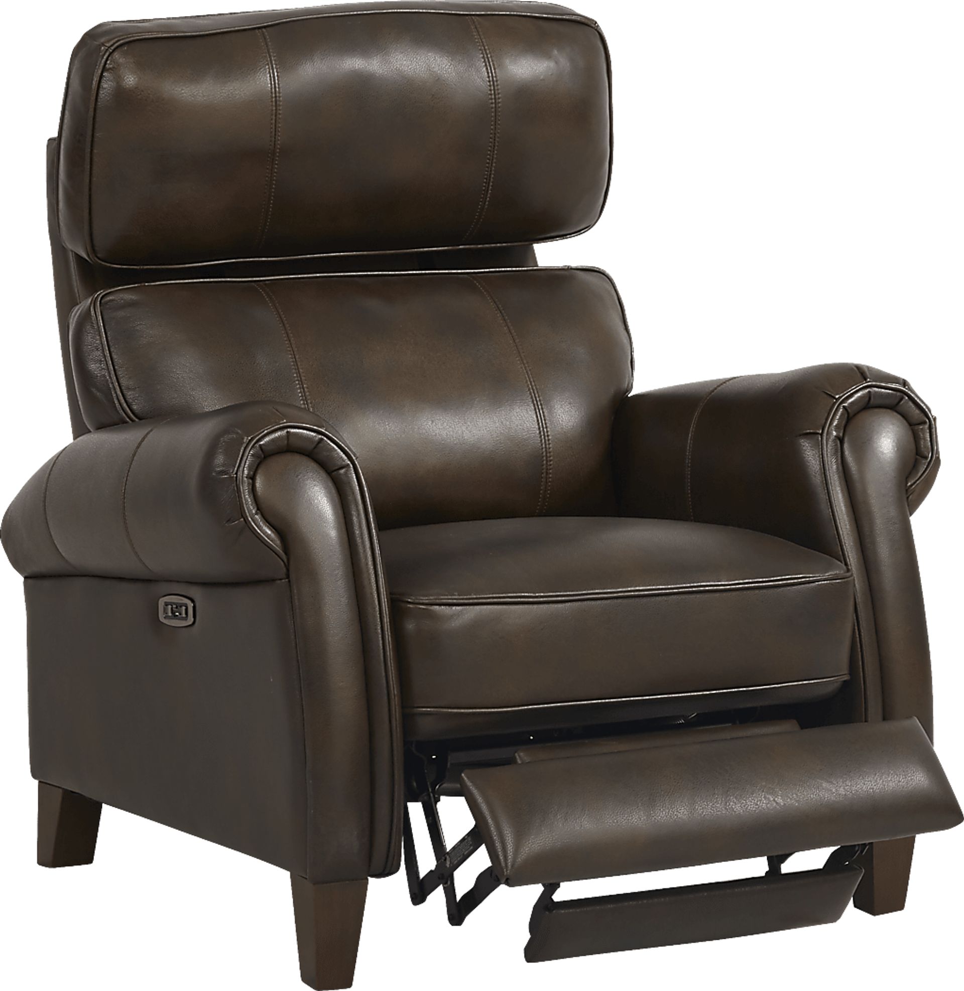 Adorelli Chocolate 3 Pc Leather Dual Power Reclining Living Room - Image 7