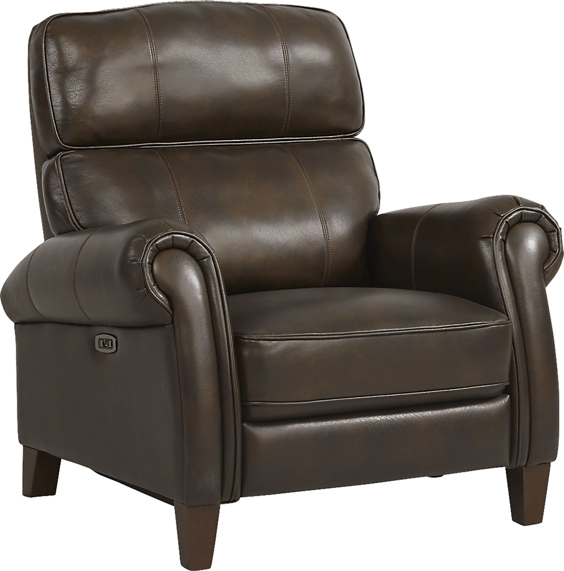 Adorelli Chocolate 3 Pc Leather Dual Power Reclining Living Room - Image 6