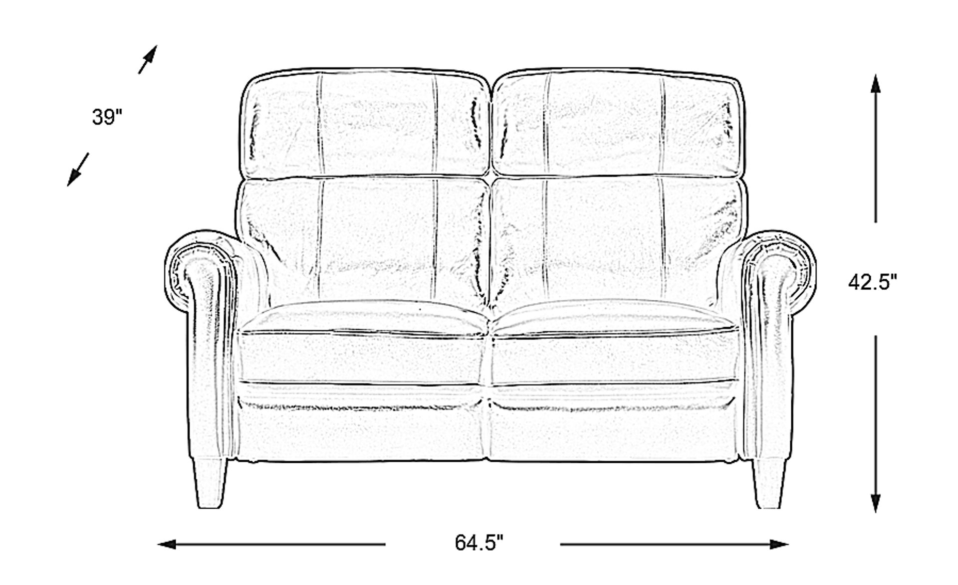Dimension Image. Please refer to the Dimension Tab on this page for dimension details.