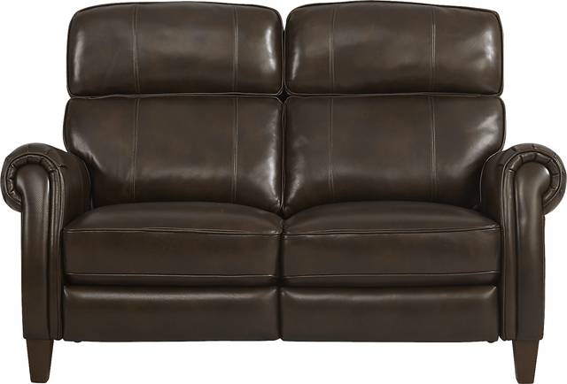 Adorelli Chocolate 5 Pc Leather Dual Power Reclining Living Room - Thumbnail - Image 4