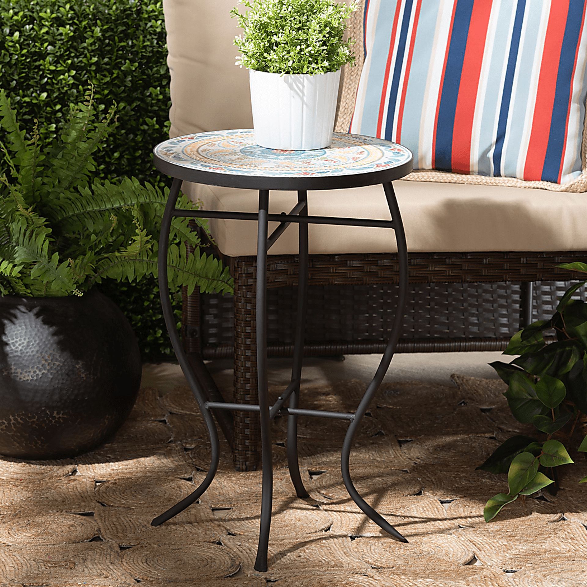Adornan Black Plant Stand - Image 6