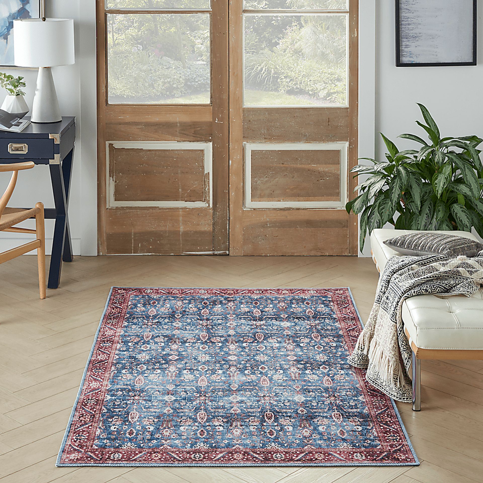 Adosis Blue/Brick 9'2 x 12' Rug - Image 3