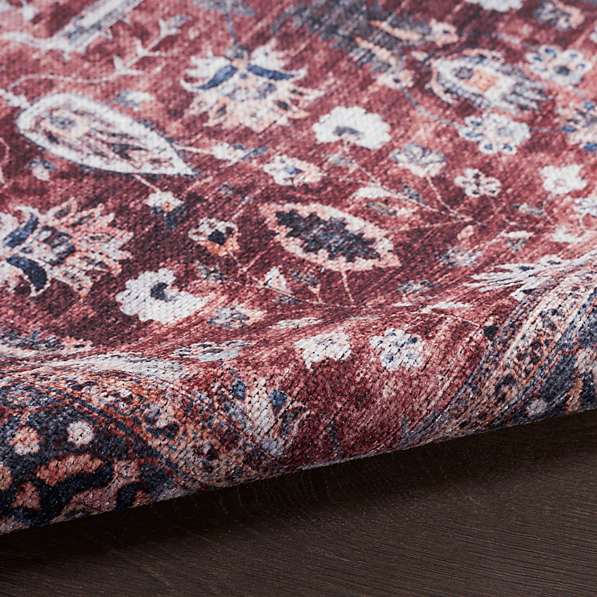 Adosis Ivory/Brick 5'3 x 7'3 Rug - Image 6