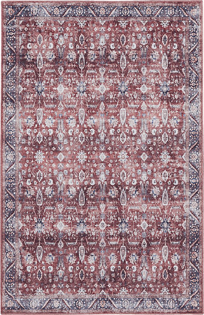 Adosis Ivory/Brick 5'3 x 7'3 Rug