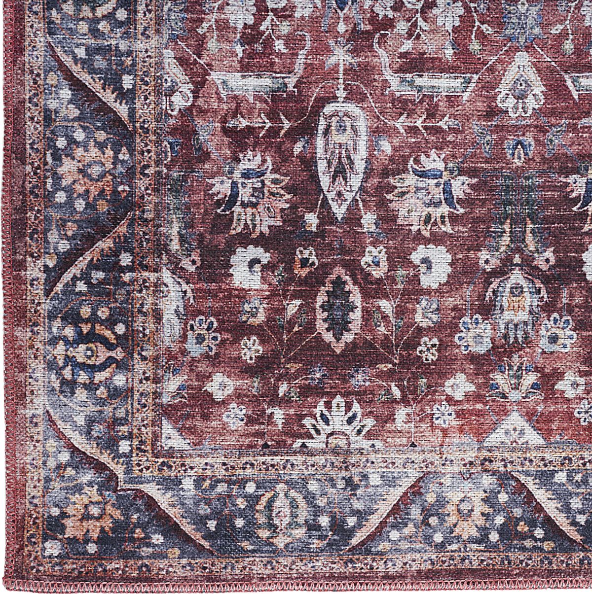 Adosis Brick,Ivory Beige,Red Rugs | Rooms to Go