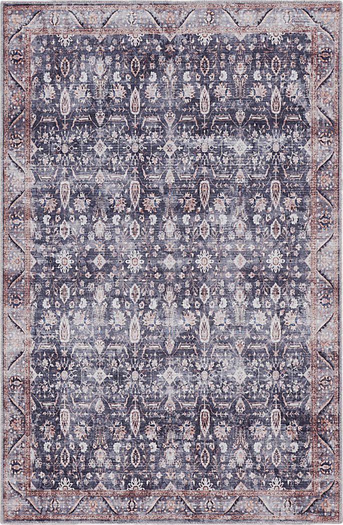 Adosis Ivory/Navy 5'3 x 7'3 Rug