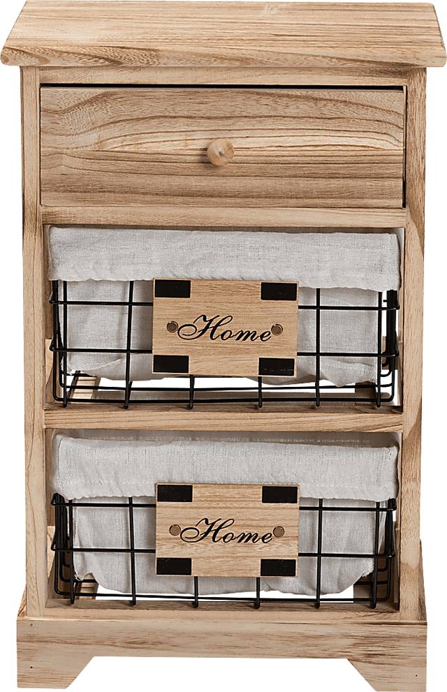 Adrama Brown Small Nightstand - Thumbnail - Image 3