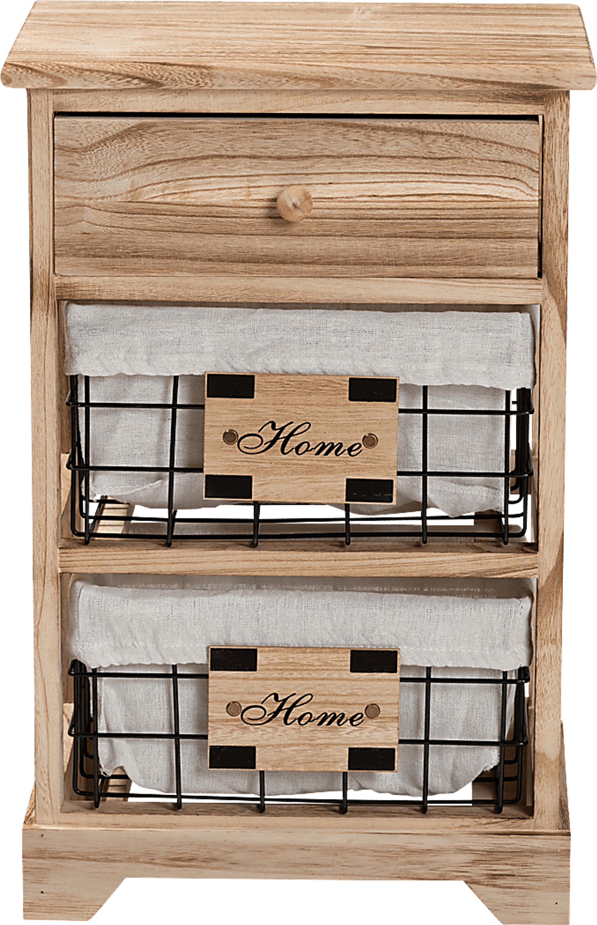 Adrama Brown Small Nightstand - Image 3