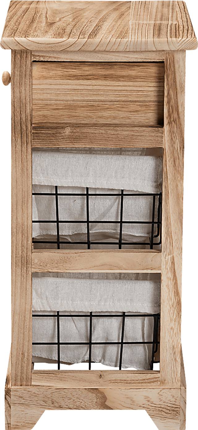Adrama Brown Small Nightstand - Thumbnail - Image 4