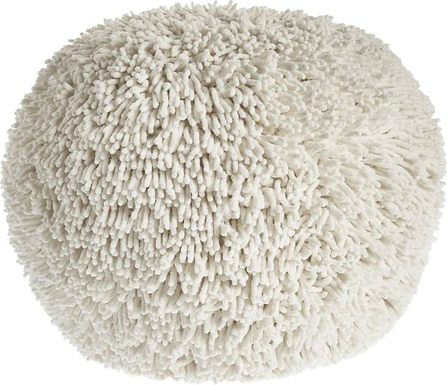 Adrenas II Ivory Pouf - Thumbnail - Image 1