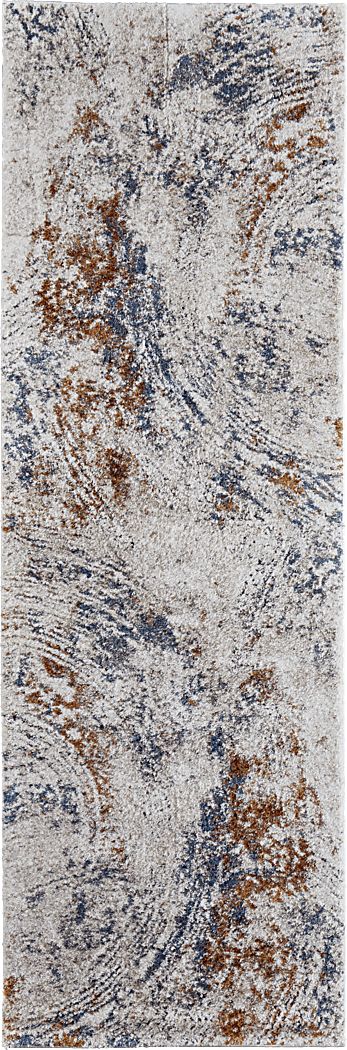 Adrenia Ivory 2'6 x 8' Runner Rug