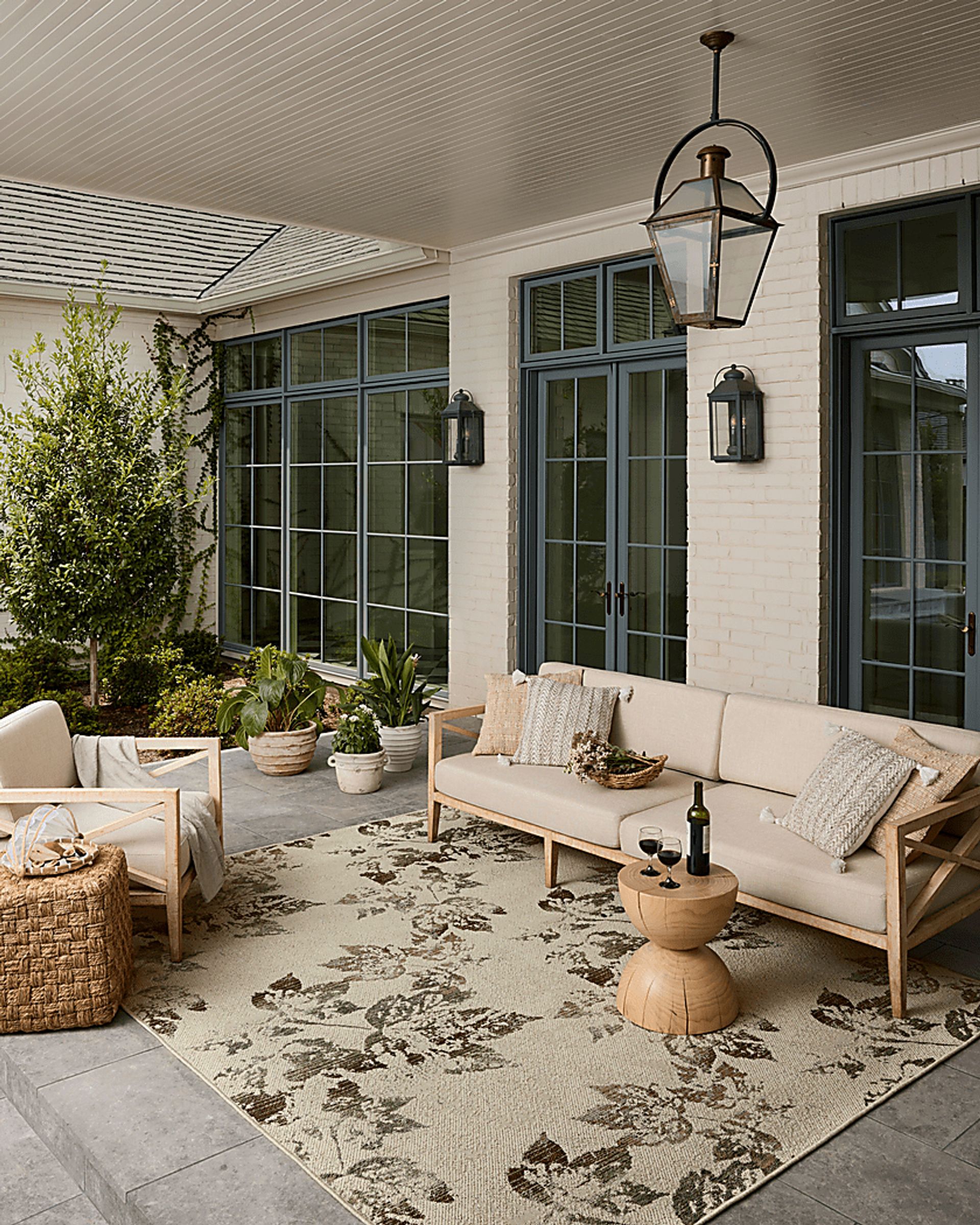 Adriadna Beige 6'3 x 9'2 Indoor/Outdoor Rug - Image 2