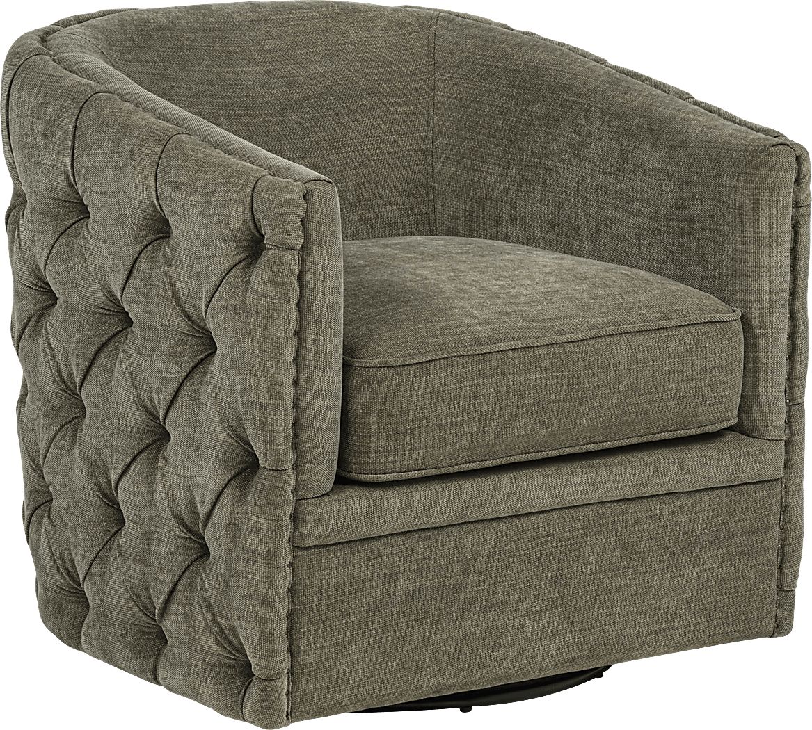 Adriana Swivel Accent Chair - Thumbnail 2