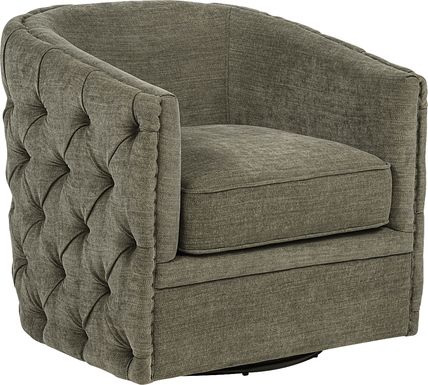 Adriana Green Swivel Chair