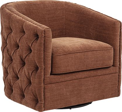 Adriana Orange Swivel Chair