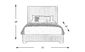 Adrie Brown 3 Pc Queen Upholstered Bed