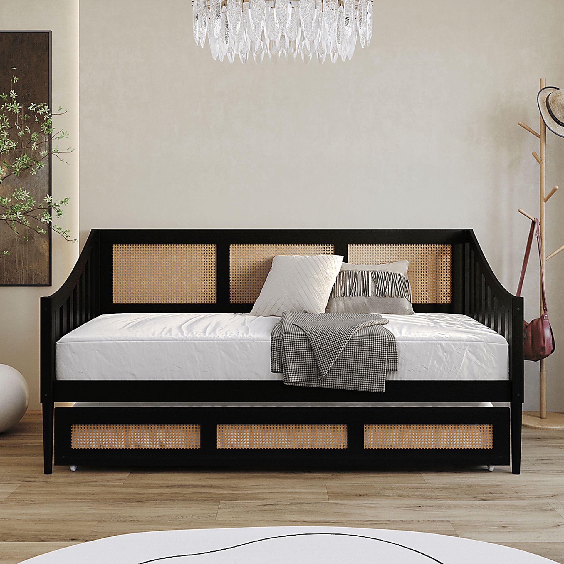 Adrihen Black Twin Daybed with Trundle - Image 2