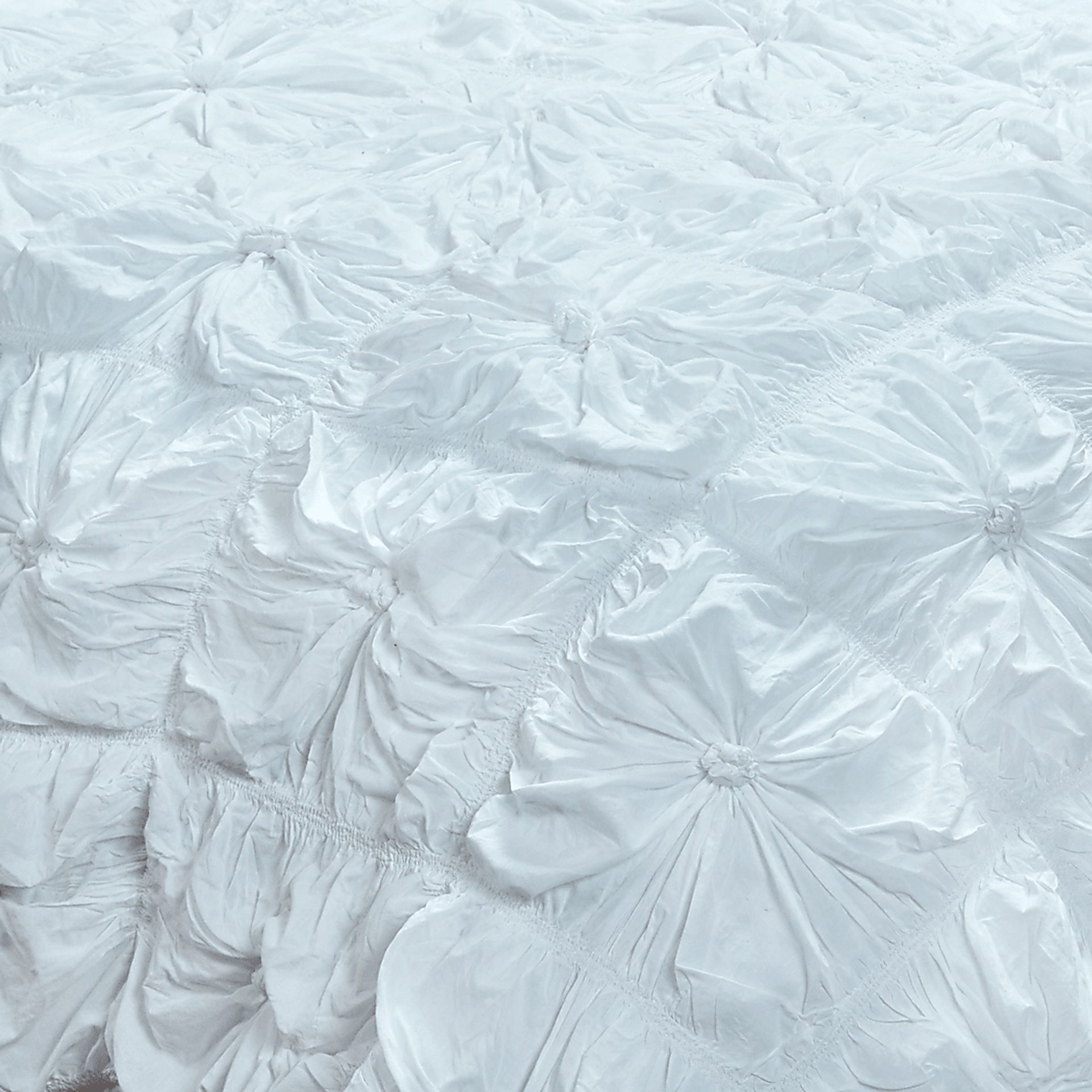 Adrina White 3 Pc King Comforter Set - Image 4