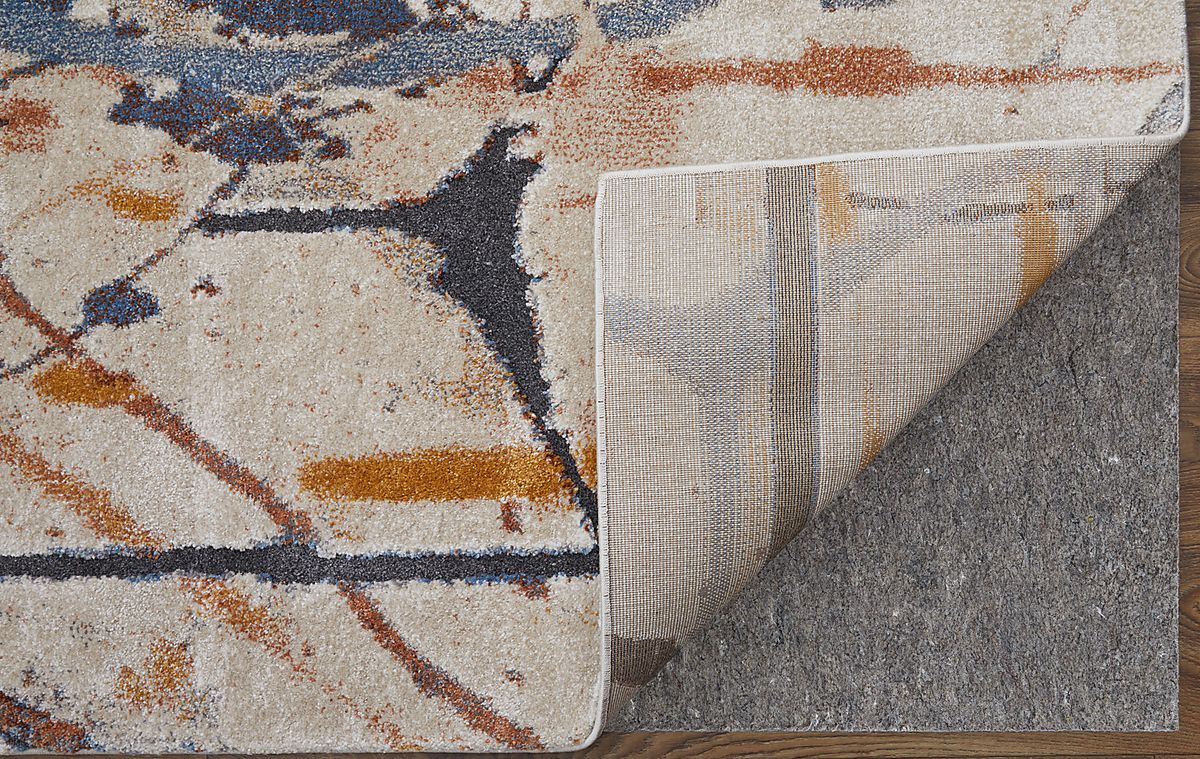 Adrirah Blue,Gray,Orange Blue,Gray,Orange,Red Rugs | Rooms to Go