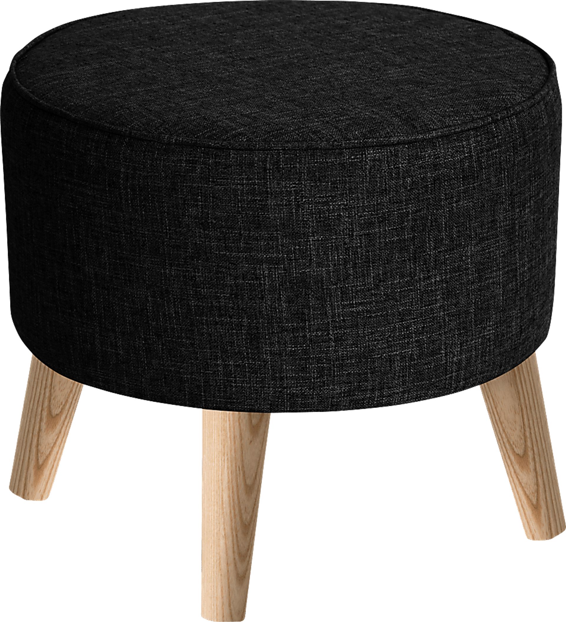 Adswood Black Ottoman - Image 1