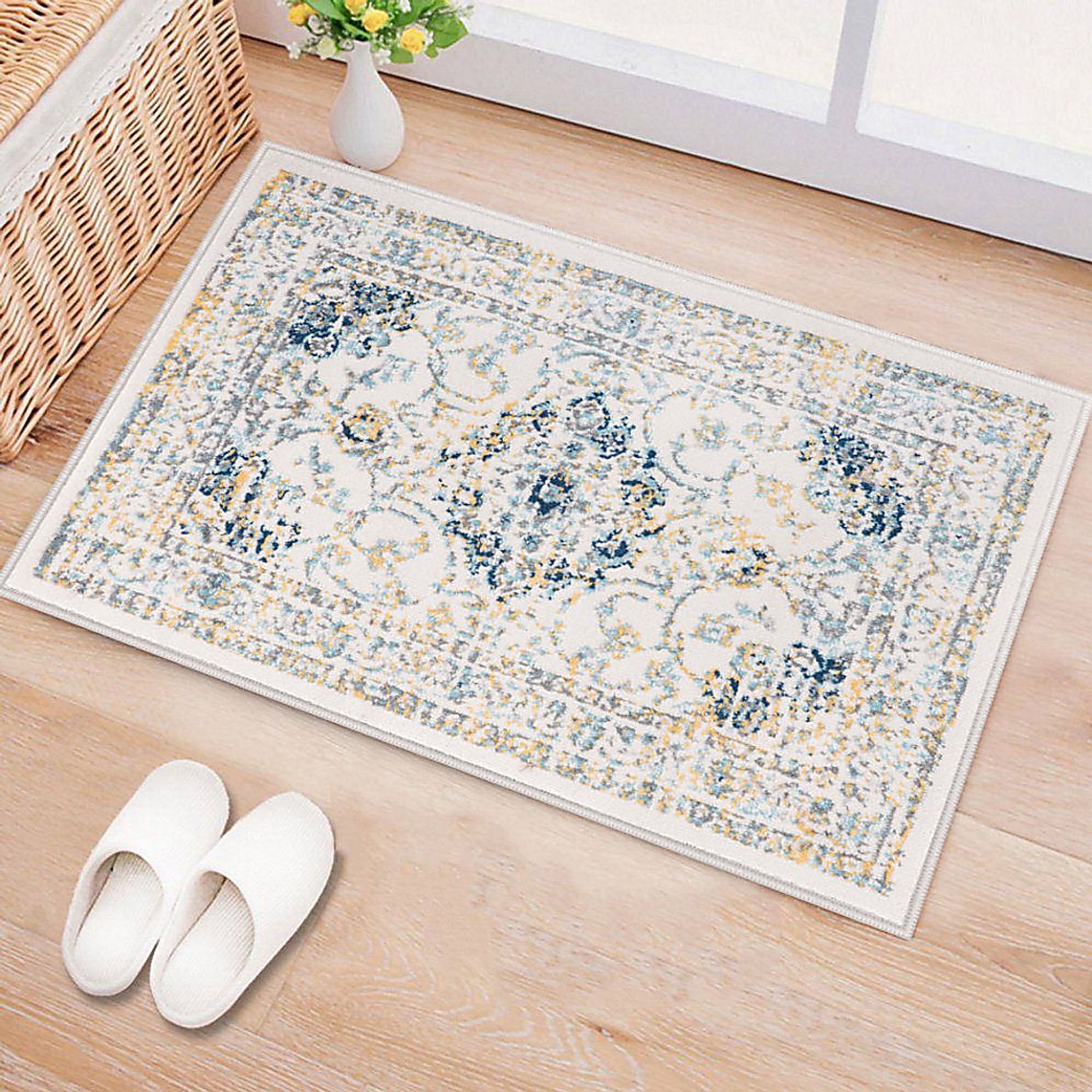 Advay Blue 2' x 3' Rug - Rooms To Go