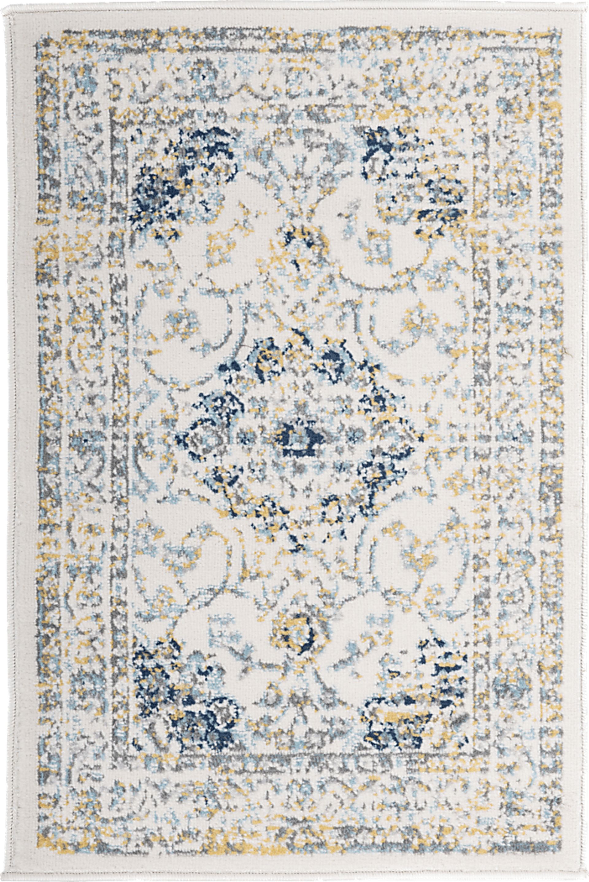 Advay Blue 2' x 3' Rug - Image 1