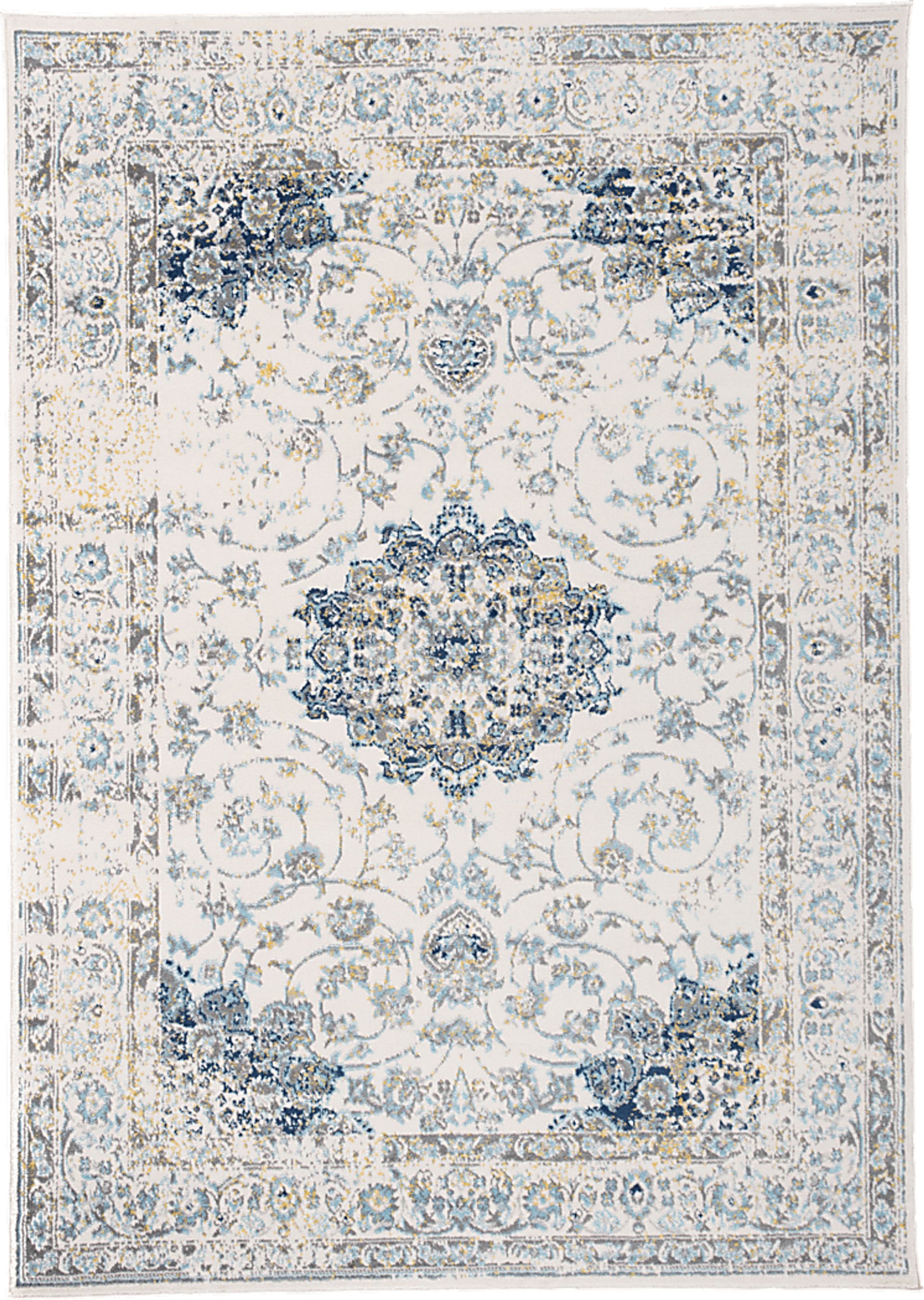 Advay Blue 5' x 7' Rug - Image 1