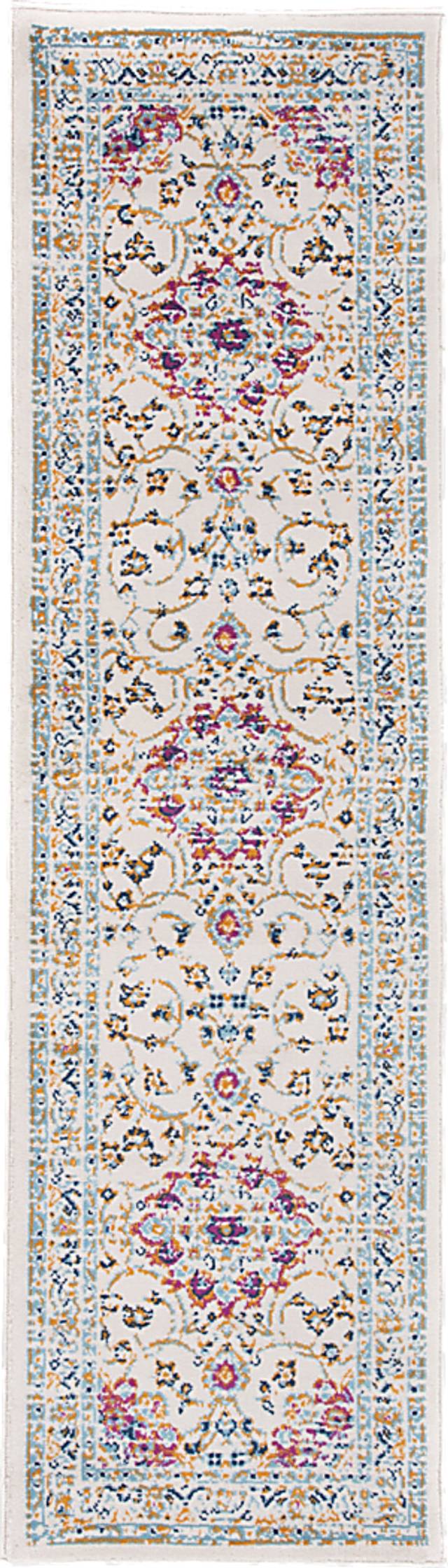 Advay Pink 2' x 7' Runner Rug - Thumbnail - Image 1