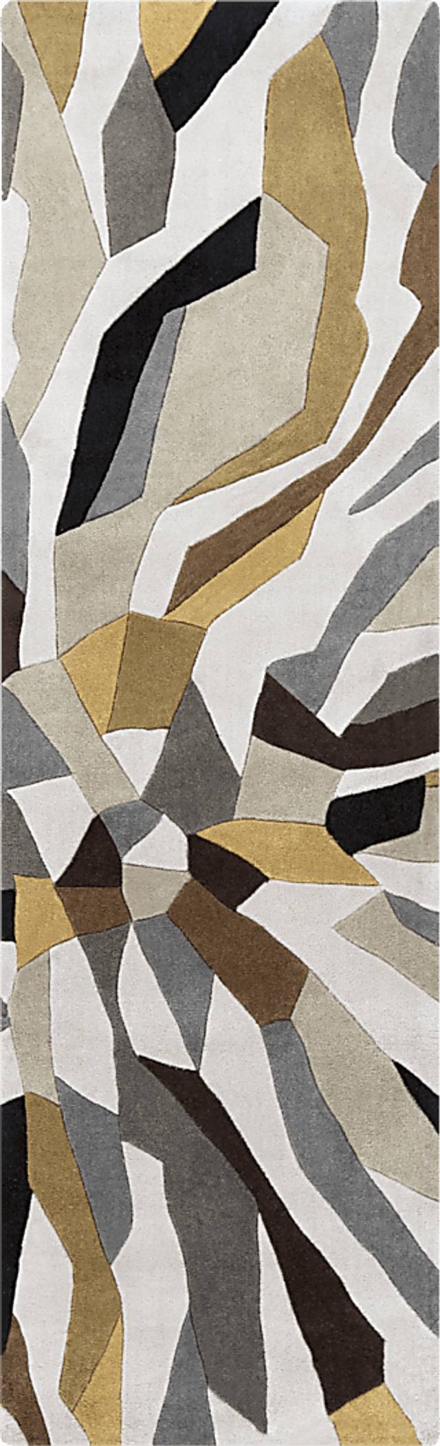 Adwin Ivory 2'6 x 8' Runner Rug - Thumbnail - Image 1