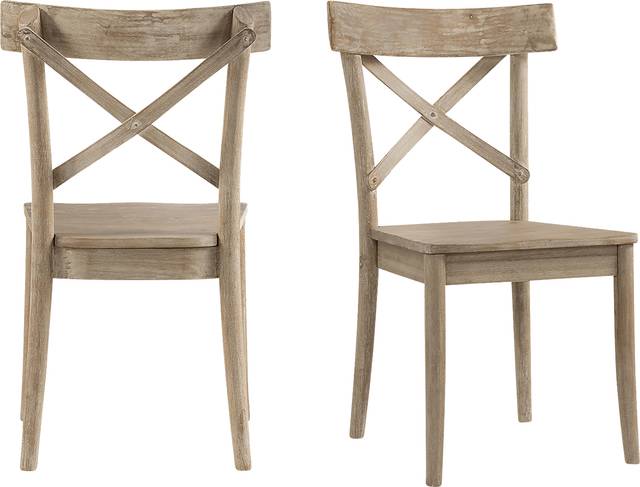 Adwolfe Natural Side Chair Set of 2 - Thumbnail - Image 1