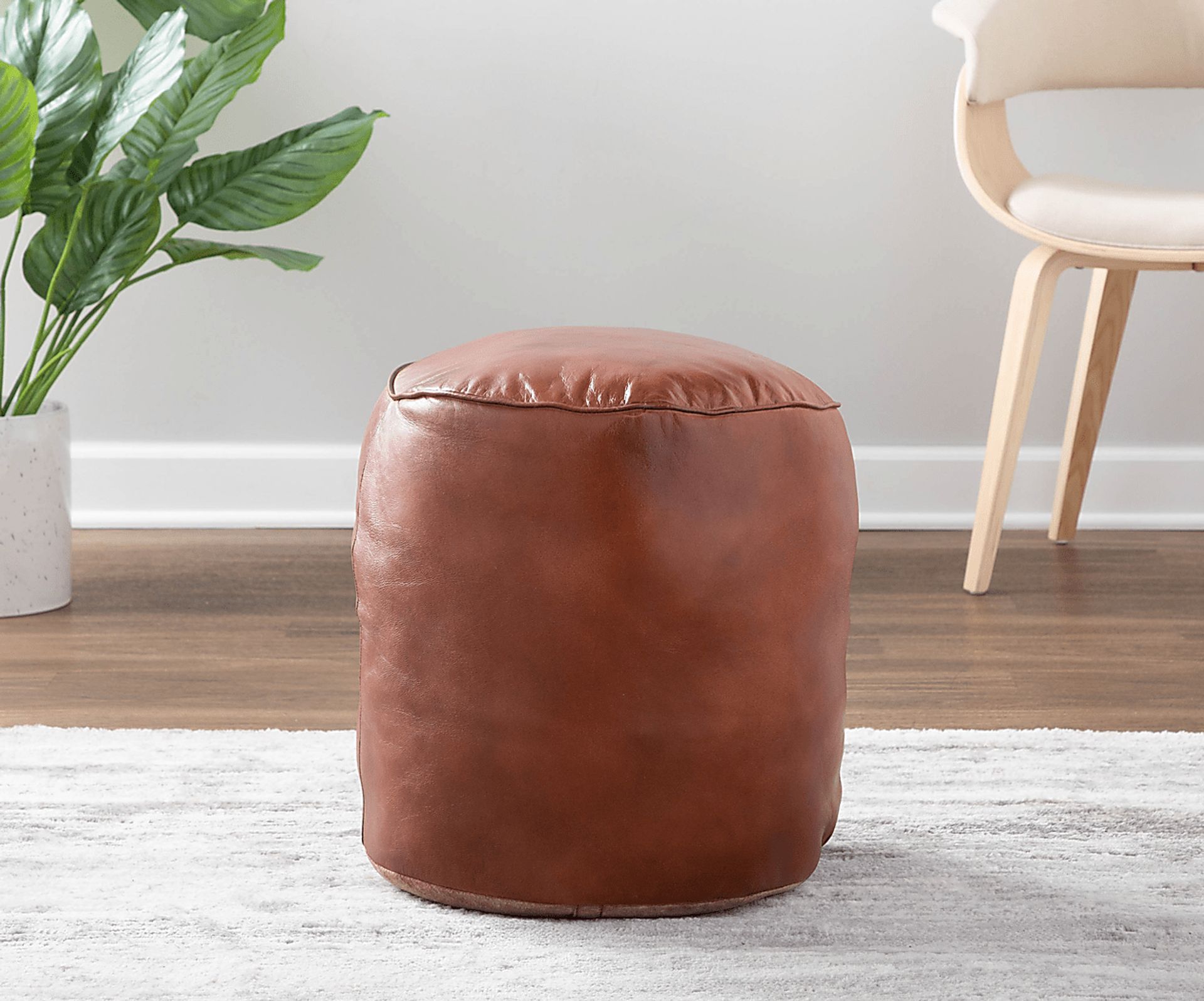 Adworth Brown Ottoman - Image 3