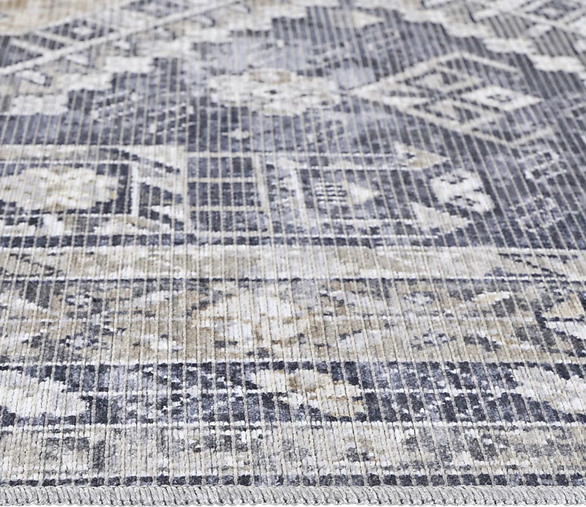 Aebby Gray 7'10 x 9'9 Machine Washable Rug - Image 8