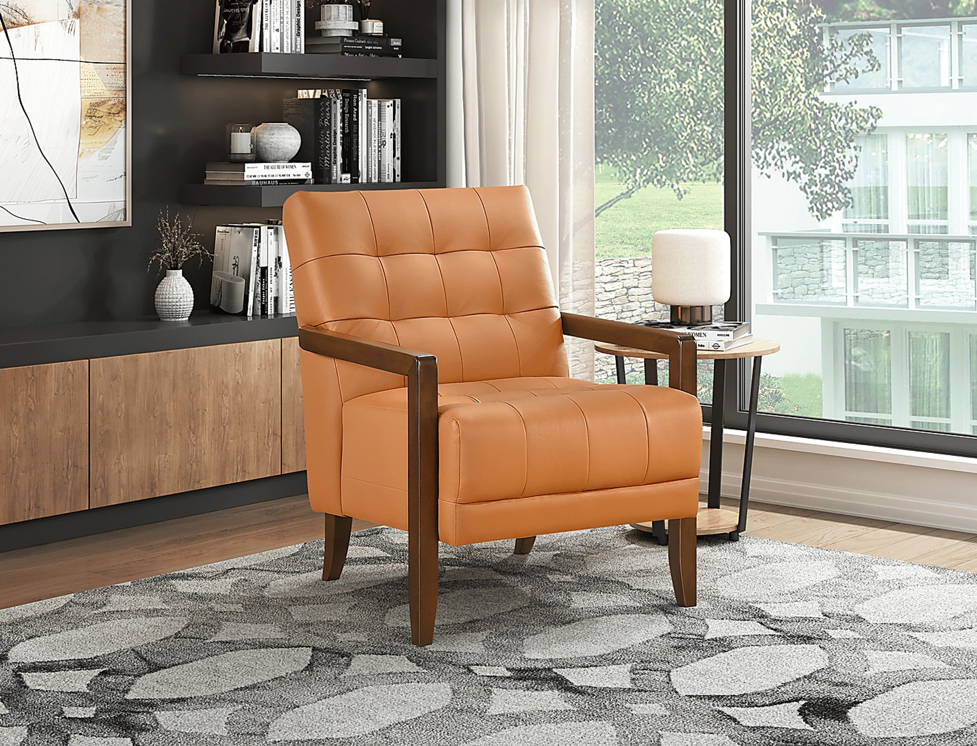 Aeden Orange Accent Chair - Image 2