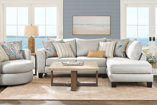 Aegean Place Bluestone 2 Pc Sectional - Thumbnail - Image 2