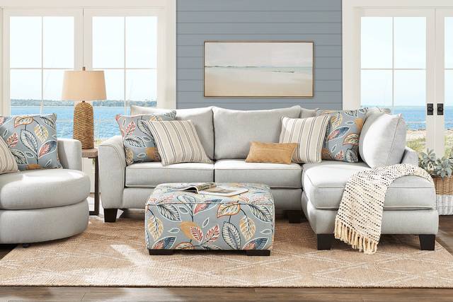 Aegean Place Bluestone 5 Pc Sectional Living Room - Thumbnail - Image 1