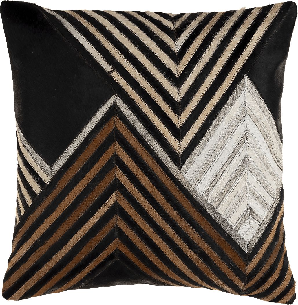 Aeknu I Black Accent Pillow