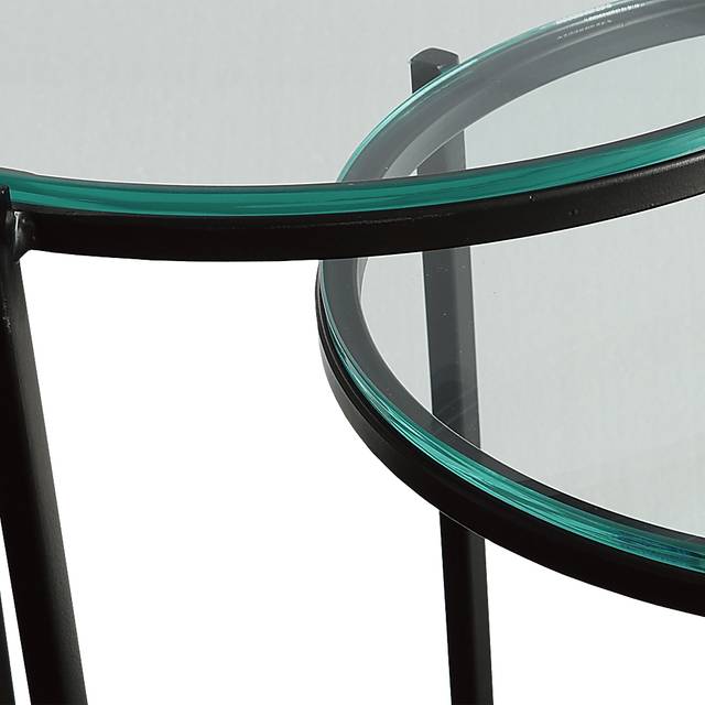 Aellana Black Nesting Tables, Set of 2 - Thumbnail - Image 3