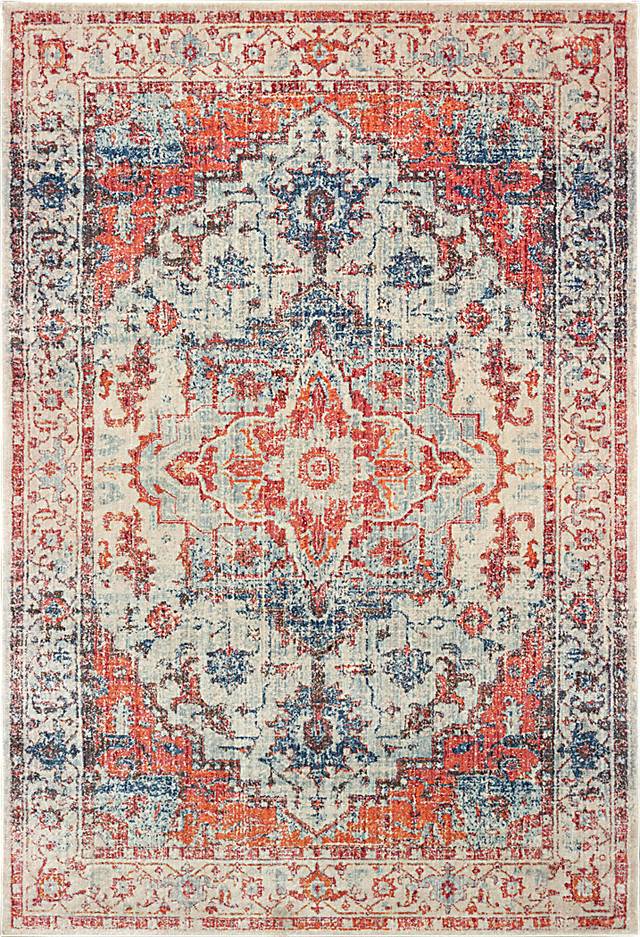 Aellin Orange 6'7 x 9'6 Rug - Thumbnail - Image 1