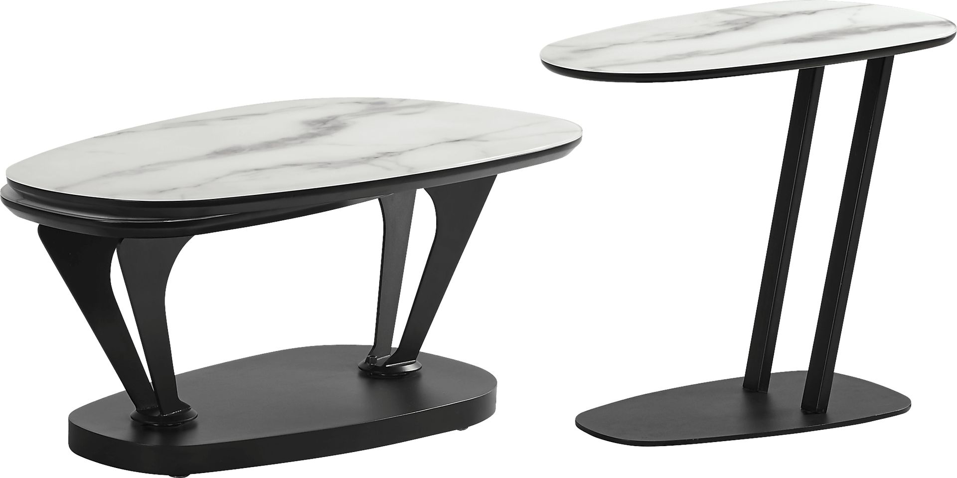 Aeon White 2 Pc Table Set - Image 1