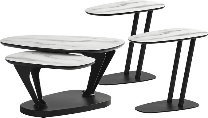 Aeon White 3 Pc Table Set