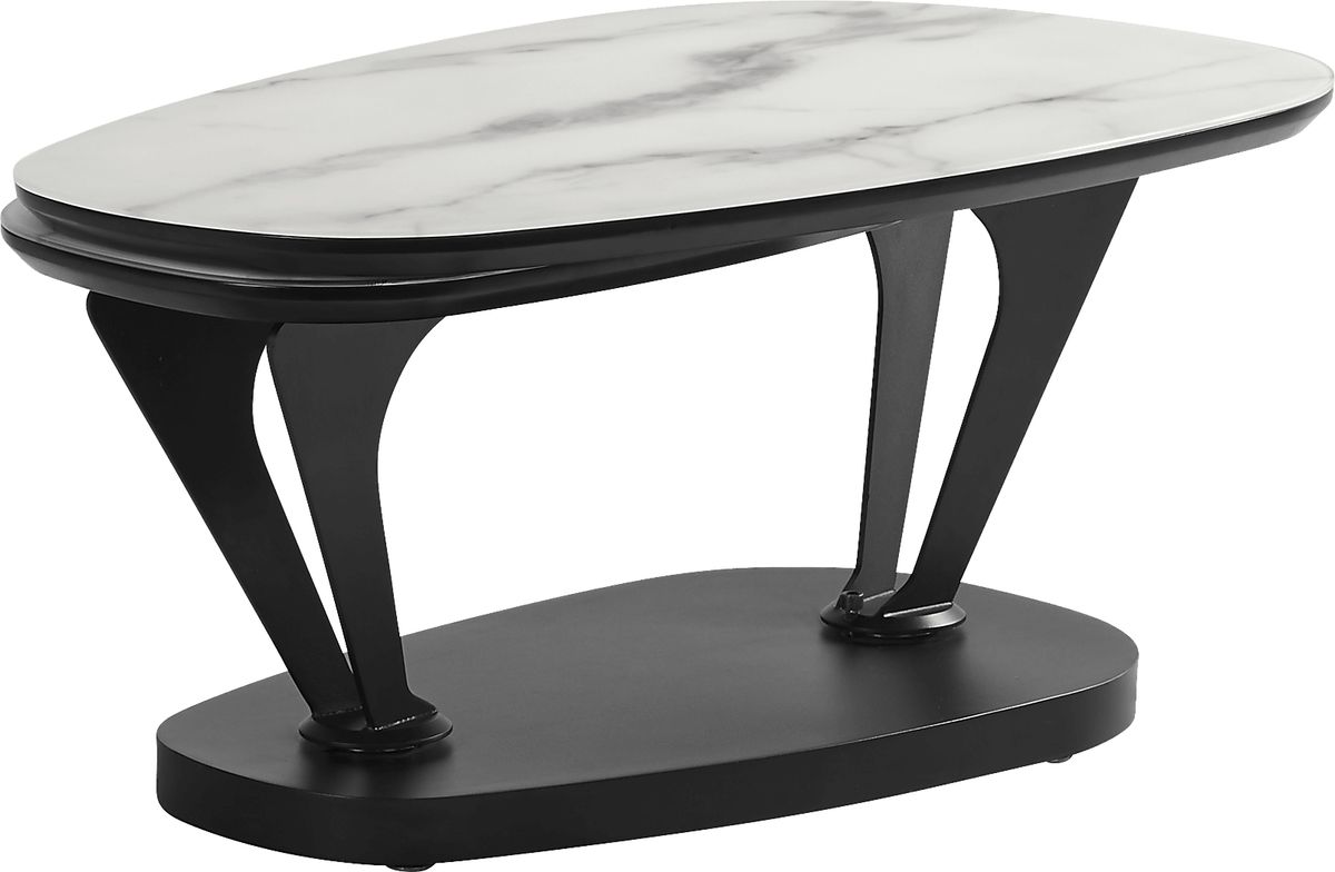 Aeon White Swivel Cocktail Tabl | Rooms to Go