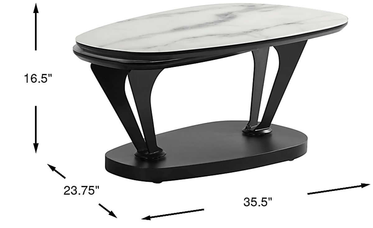 Aeon White Swivel Cocktail Tabl | Rooms to Go